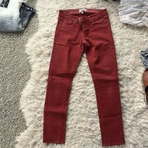Paige Red skinny jeans